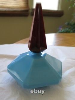 Cacharel Lou Lou FACTICE Big Dummy Bottle Store Display Blue Milk Glass