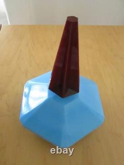 Cacharel Lou Lou FACTICE Big Dummy Bottle Store Display Blue Milk Glass