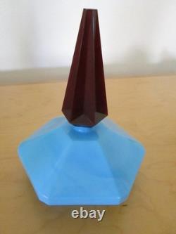 Cacharel Lou Lou FACTICE Big Dummy Bottle Store Display Blue Milk Glass