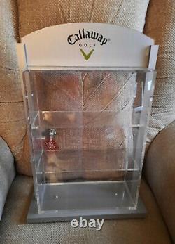 Callaway Golf Lucite Store Counter Display, Advertising with Working Key