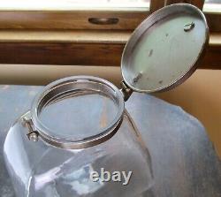 Candy jars 2 blown glass soda fountain general store display circa 1900 antique