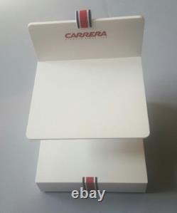 Carrera Two Piece Logo Display Unit In White Plexiglass