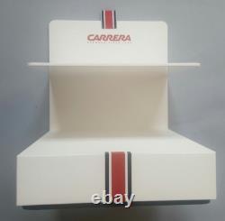 Carrera Two Piece Logo Display Unit In White Plexiglass