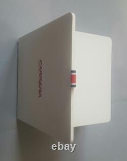 Carrera Two Piece Logo Display Unit In White Plexiglass