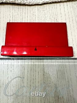 Cartier Authorized Dealer Glass & Red Wood Sign