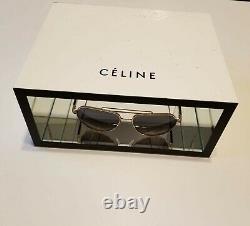 Celine Logo 2 Piece Display In White Chipboard With Interior Glass Mirror