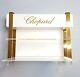 Chopard Four Piece Institutional Display Unit In Ivory Plexiglass & Gold Metal