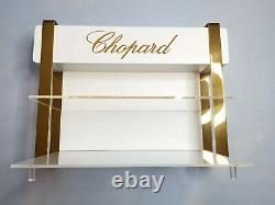 Chopard Four Piece Institutional Display Unit In Ivory Plexiglass & Gold Metal