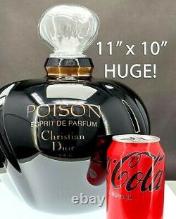 Christian Dior Poison 11 x 10 HUGE All Glass Store Display Factice Vintage