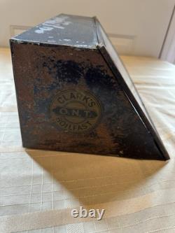 Clark's ONT Boilfast Thread Spools Store Countertop Display Case With Glass Door