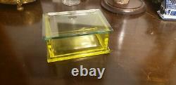 Clark's Teaberry Gum Uranium Glass Display Box