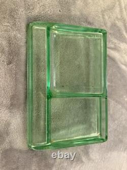 Clarks Teaberry Gum Display Tray Uranium Glass