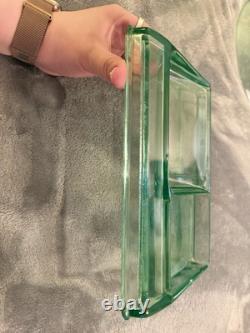 Clarks Teaberry Gum Display Tray Uranium Glass