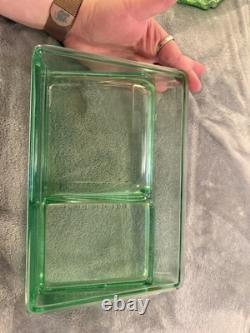 Clarks Teaberry Gum Display Tray Uranium Glass