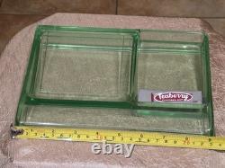 Clarks Teaberry Gum Display Tray Uranium Glass