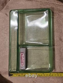 Clarks Teaberry Gum Display Tray Uranium Glass
