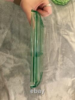 Clarks Teaberry Gum Display Tray Uranium Glass