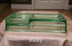 Clarks Teaberry Gum Display Tray Uranium Glass