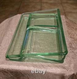 Clarks Teaberry Gum Display Tray Uranium Glass