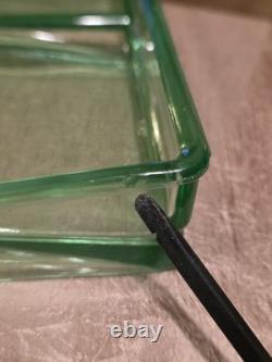 Clarks Teaberry Gum Display Tray Uranium Glass