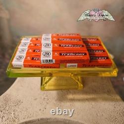 Clarks Teaberry Gum Store Display Stand Vaseline Glass Canary Glass Uranium Glow
