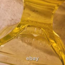 Clarks Teaberry Gum Store Display Stand Vaseline Glass Canary Glass Uranium Glow