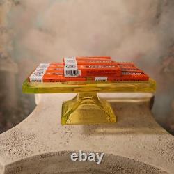 Clarks Teaberry Gum Store Display Stand Vaseline Glass Canary Glass Uranium Glow