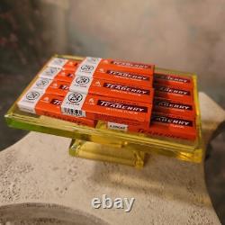 Clarks Teaberry Gum Store Display Stand Vaseline Glass Canary Glass Uranium Glow