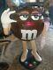 Collectible M&m Brown Lady Glasses Character Candy Store Display Storage Tray