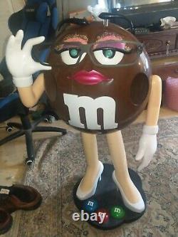 Collectible M&M Brown Lady Glasses Character Candy Store Display Storage Tray