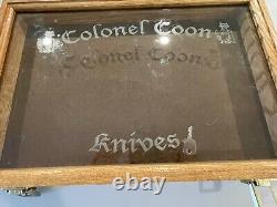 Colonel Coon Etched Display Case with Mascot and Working Key