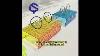Colorful Corrugated Acrylic Glasses Display Stand