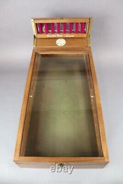 Countertop Advertising Display Wood & Glass 29 x 15 x 16.5 Beautiful Rings