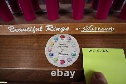 Countertop Advertising Display Wood & Glass 29 x 15 x 16.5 Beautiful Rings