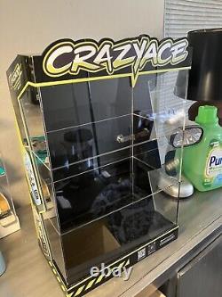 Crazy ace plexiglass Vape display box with key. 19H X 12L X 7.5W