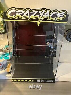 Crazy ace plexiglass Vape display box with key. 19H X 12L X 7.5W