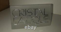 Crystal Lalique Store Display Sign