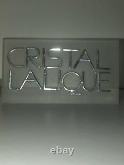 Crystal Lalique Store Display Sign