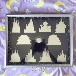 Disney Store CASTLE COLLECTION Pin Collector Display Glass Case Frame Inc. Pin