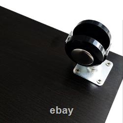 Display cabinet with LED light strips, door lock, and casters