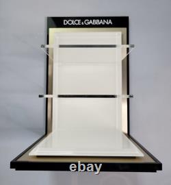 Dolce & Gabbana 3pc Logo Display Unit In Plexiglass & Metal Made In Italy