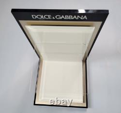 Dolce & Gabbana 3pc Logo Display Unit In Plexiglass & Metal Made In Italy