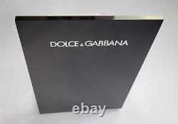 Dolce & Gabbana 3pc Logo Display Unit In Plexiglass & Metal Made In Italy