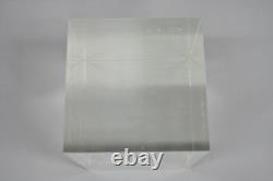 Donna Karan Chaos Heavy Acrylic Lucite Cube Perfume Retail Pedestal Display