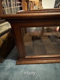 E2 Antique Store Solid Wood & Glass Display Cabinet Case