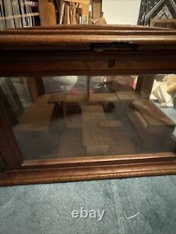 E2 Antique Store Solid Wood & Glass Display Cabinet Case