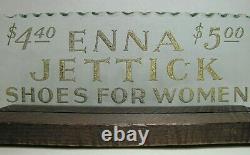 ENNA JETTICK SHOES FOR WOMEN Old Reverse on Glass Chip Scalloped Edge Sign ROG