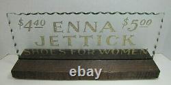 ENNA JETTICK SHOES FOR WOMEN Old Reverse on Glass Chip Scalloped Edge Sign ROG