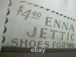 ENNA JETTICK SHOES FOR WOMEN Old Reverse on Glass Chip Scalloped Edge Sign ROG