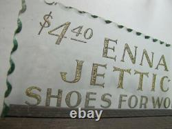 ENNA JETTICK SHOES FOR WOMEN Old Reverse on Glass Chip Scalloped Edge Sign ROG